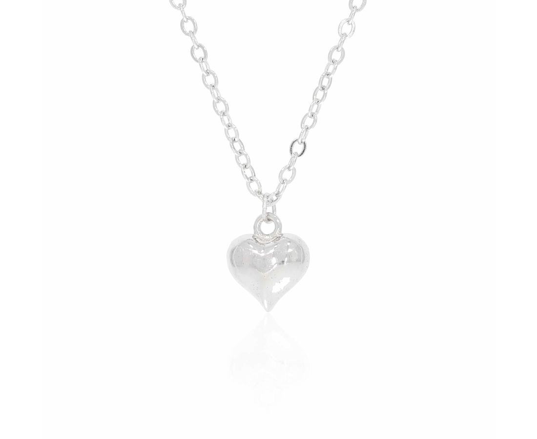 שרשרת לב צבע  כסף 925