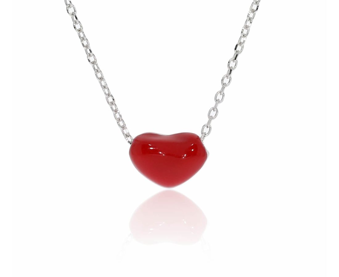 שרשרת לב כסף 925