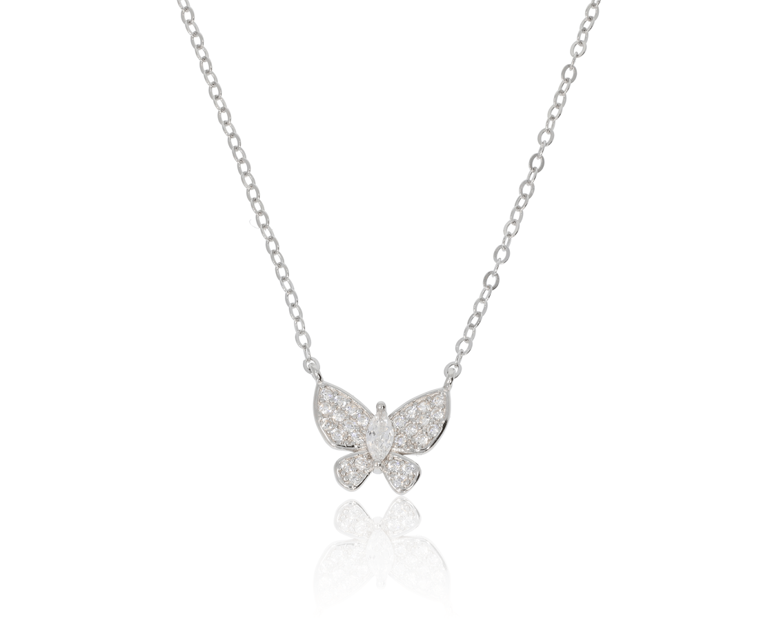 שרשרת פרפר כסף 925