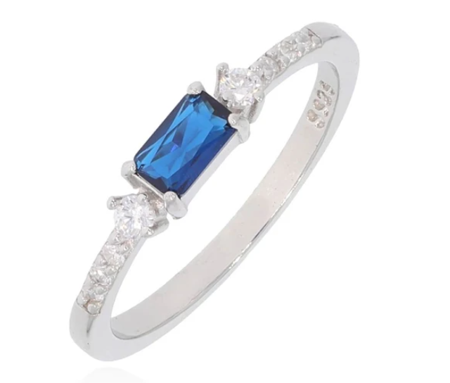 טבעת כסף 925 מרובע